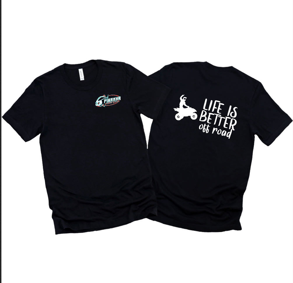 WOMENS “LIFER IS BETTER OFF-ROAD” T-SHIRT